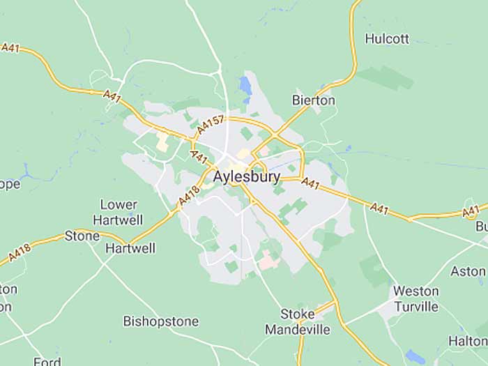google map of aylesbury
