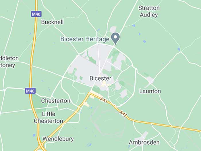 google map of bicester