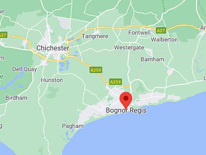 google map of bognor-regis