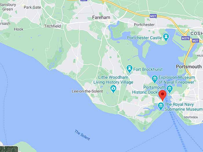 google map of gosport