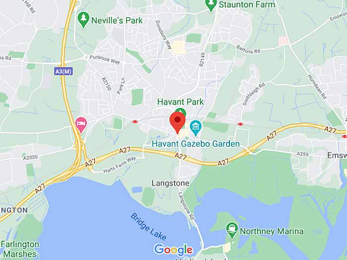 google map of havant