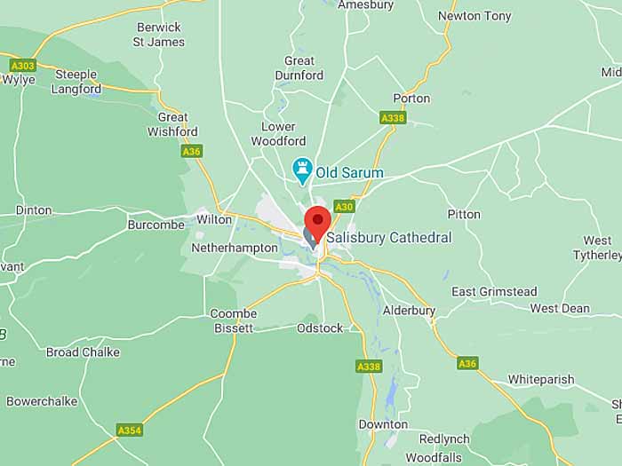 google map of salisbury